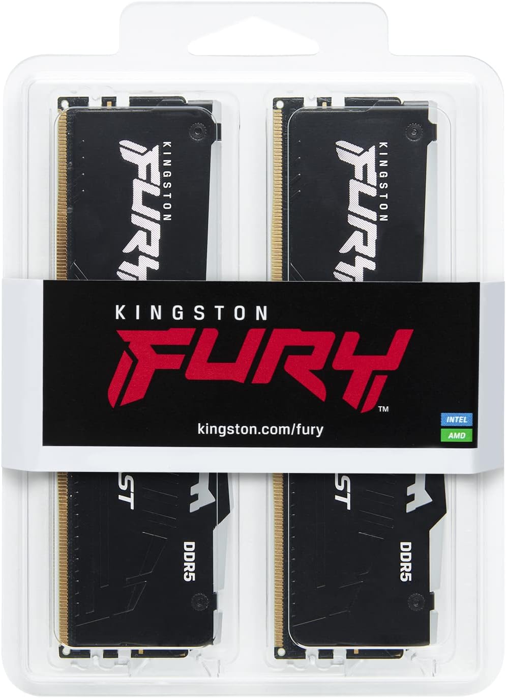 Kingston Fury Beast DDR5 RGB 32GB Desktop Memory Kit - Improved stability for overclocking enthusiasts. 0740617328493
