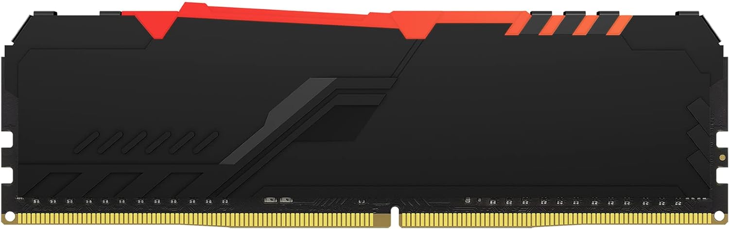 Kingston FURY Beast RGB 16GB DIMM Memory - Sleek design with Intel XMP and AMD Ryzen compatibility. 0740617319408