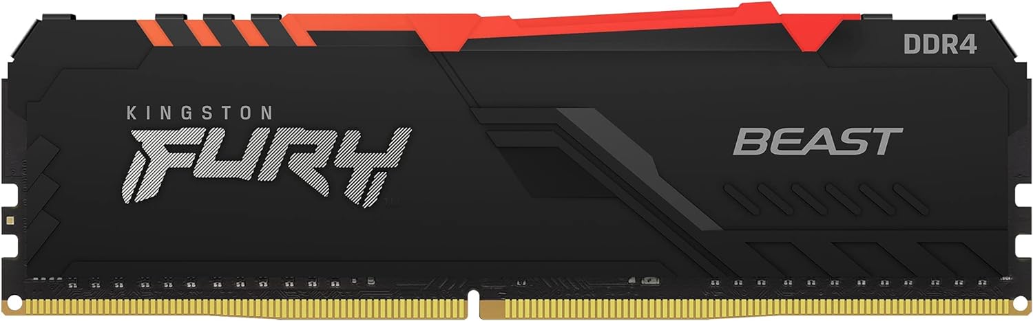 Kingston FURY Beast RGB 32GB DDR4 Memory Kit - Intel XMP and AMD Ryzen ready 0740617319392