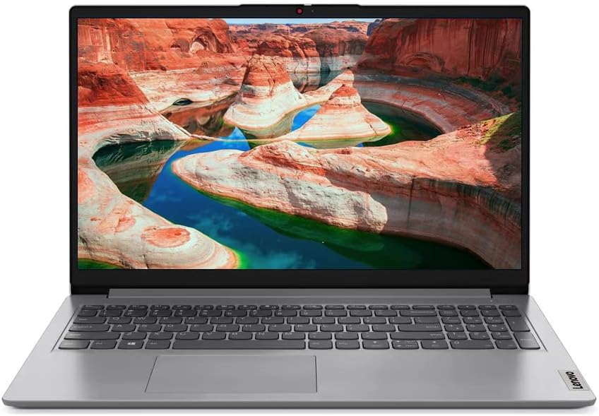 Lenovo IdeaPad 1i Laptop 15.6-inch Core i5-1235U 16GB RAM 1TB SSD Intel Iris Xe - Enhanced laptop with 15.6 FHD display, 16GB RAM, and 1TB SSD for fast boot-up and file access. 0196801410664