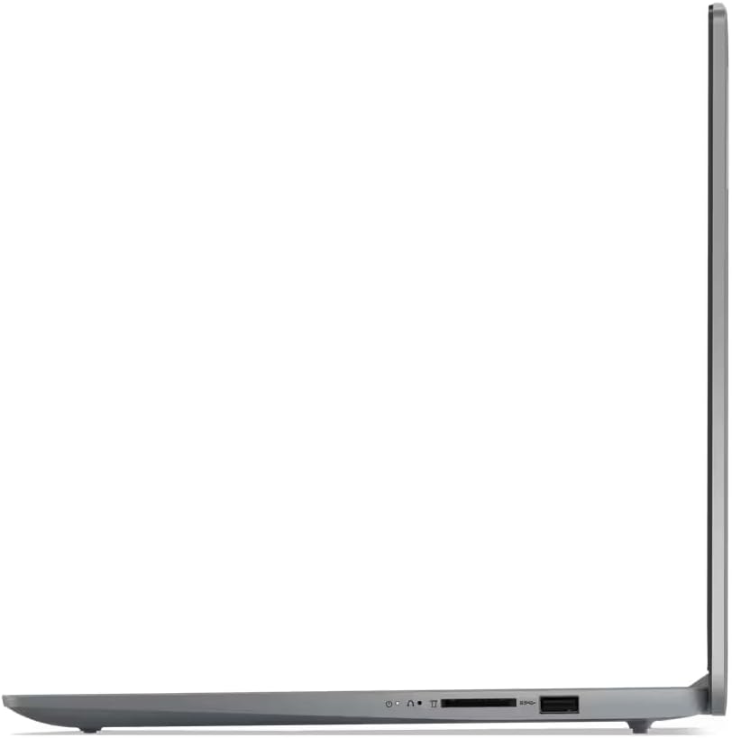 Portable Lenovo IdeaPad Slim 3 15IRU8 laptop with Intel Core i3, 8GB RAM, 256GB SSD, Arctic Grey finish 0197528149264