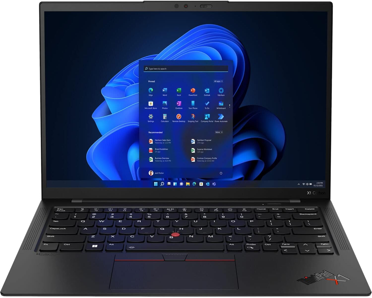 Lenovo ThinkPad X1 Carbon Gen 10 14 - Red, Windows 11 Pro, Fingerprint Reader 0196379701454