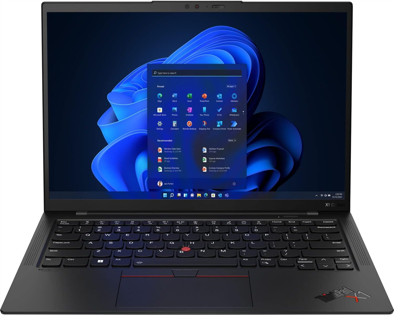 Lenovo ThinkPad X1 Carbon Gen 10 14 Laptop - Core i7, 32GB RAM, 2TB SSD, NVIDIA RTX 3050 0196379811252