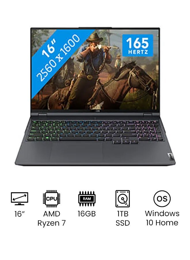 Lenovo Legion 5 Pro Gaming Laptop 16 - inch Ryzen 7 - 5800H 16GB RAM 1TB SSD NVIDIA GeForce RTX 3060 - 1TB SSD - 16 - inch - NVIDIA GeForce RTX 3060