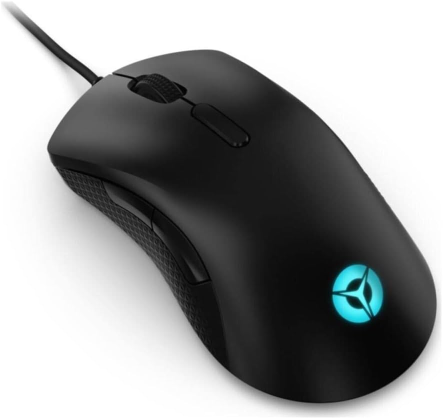 Lenovo Legion M300 RGB Gaming Mouse - GY50X79384: Sleek black design with customizable LED lights. 0194632497434