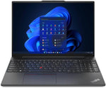 Lenovo ThinkPad E16 Gen 1 Notebook with 16 WUXGA IPS display, red color, and NVIDIA MX550 2GB Graphics 0196804710334