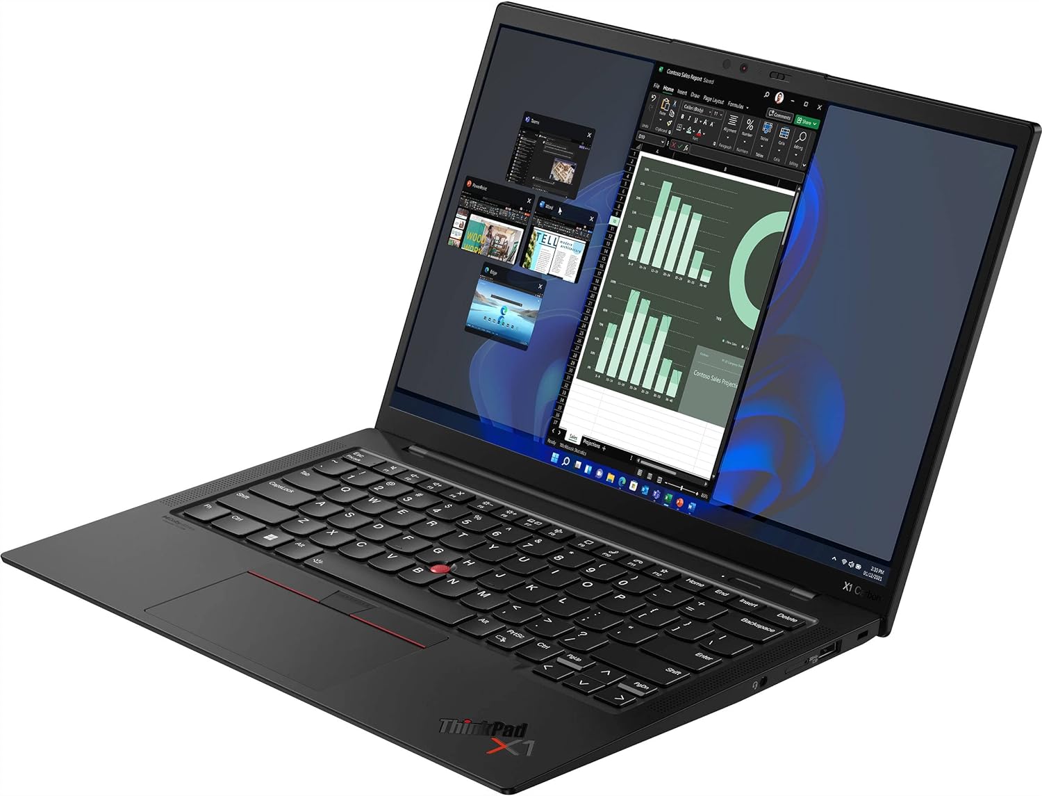 High-performance Lenovo ThinkPad X1 Carbon Gen 10 5G in Black Carbon Fiber Design 0196379811245