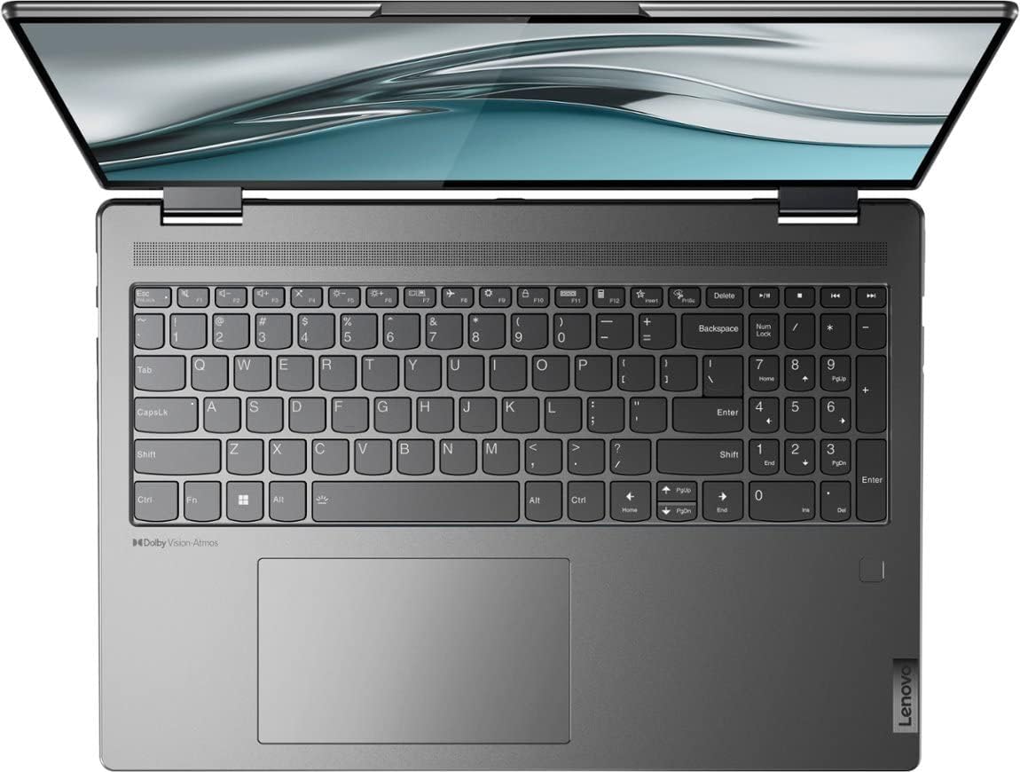 Storm Grey Lenovo Yoga 7i 2-in-1 Laptop - 16 Touchscreen, Intel Iris Xe Graphics 0196378906836