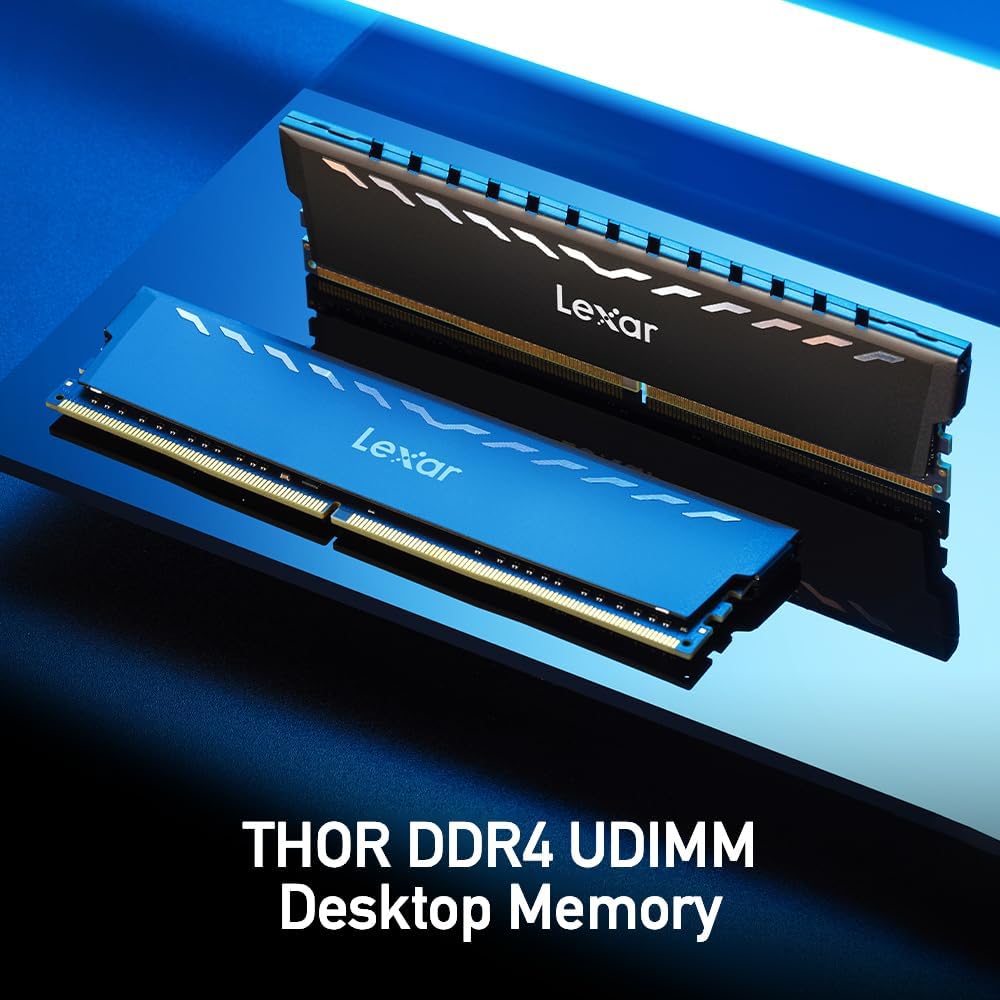 Lexar THOR 16GB DDR4 RAM - Premium aluminum heat-spreader for efficient cooling. 0843367132744