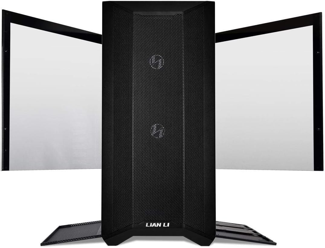 Premium Lian Li LANCOOL II MESH Performance case in sleek black color. 0840353040182