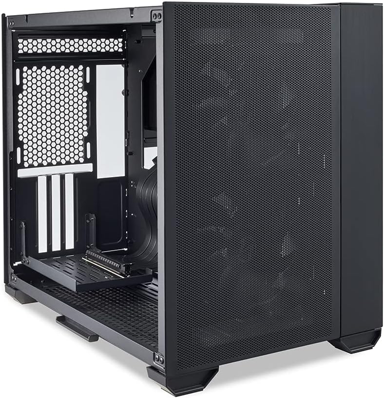 Lian Li O11 AIR MINI Black case featuring 5 + 2 expansion slots for customization 0840353041561