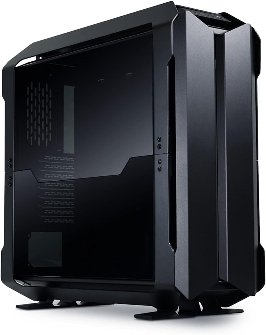 Sleek Lian Li Odyssey X Black PC case with sandblasted anodized finish. 4718466010438