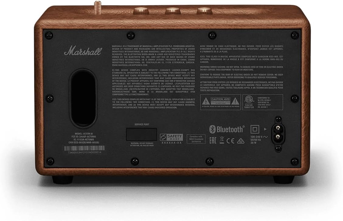 Marshall Acton III Bluetooth Speaker - Effortlessly pair, play, and enjoy your music without complex setups. 7340055387101