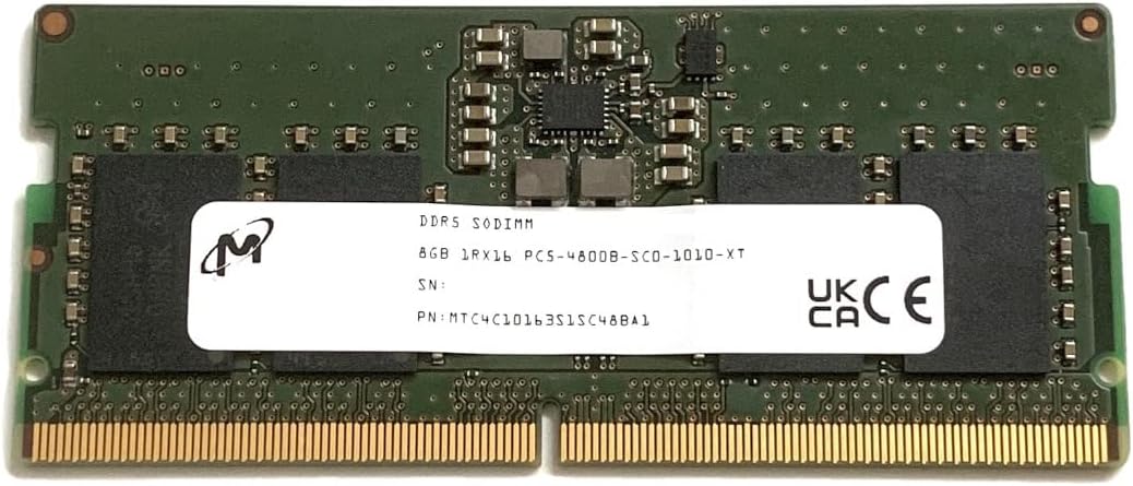 8GB DDR5 4800 SODIMM RAM Memory for Laptop Notebook - Compatible with Dell, HP, Lenovo 0649528796462