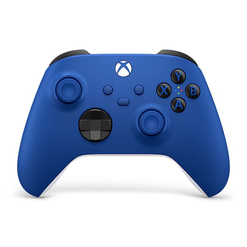 Microsoft Xbox Wireless Controller Blue - Elevate your game with sculpted surfaces and refined geometry for enhanced comfort. AF-QAU-00009