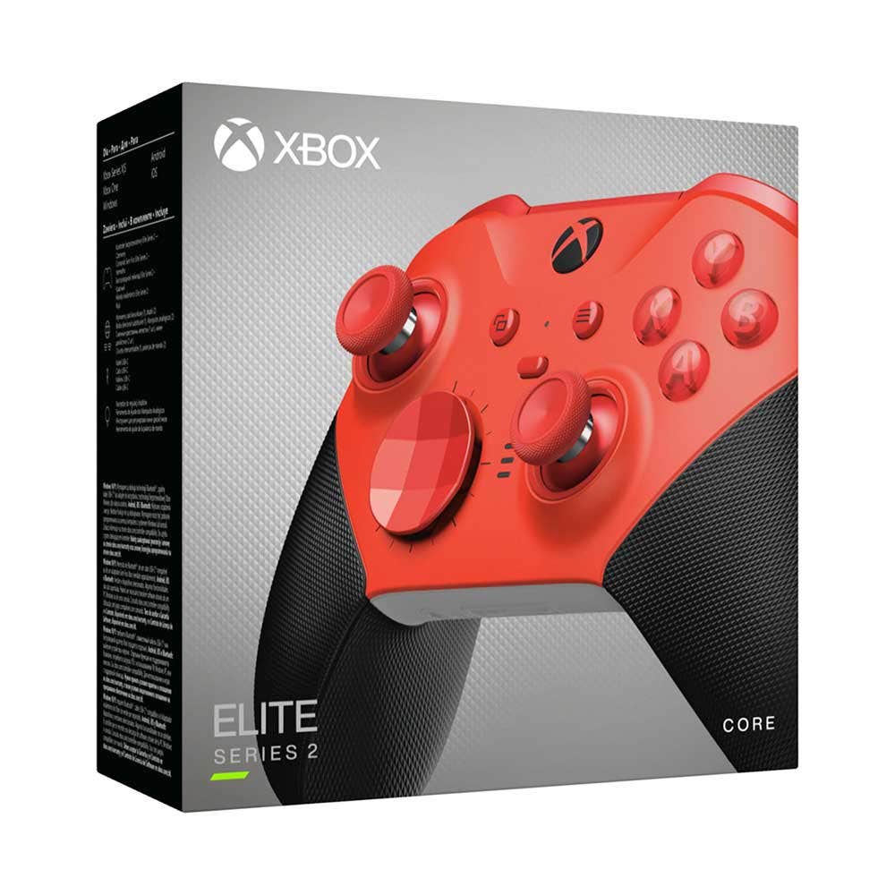Red Microsoft Xbox Wireless Controller Elite V2 - Elevate your gaming experience with this customizable controller. AF-RFZ-00014