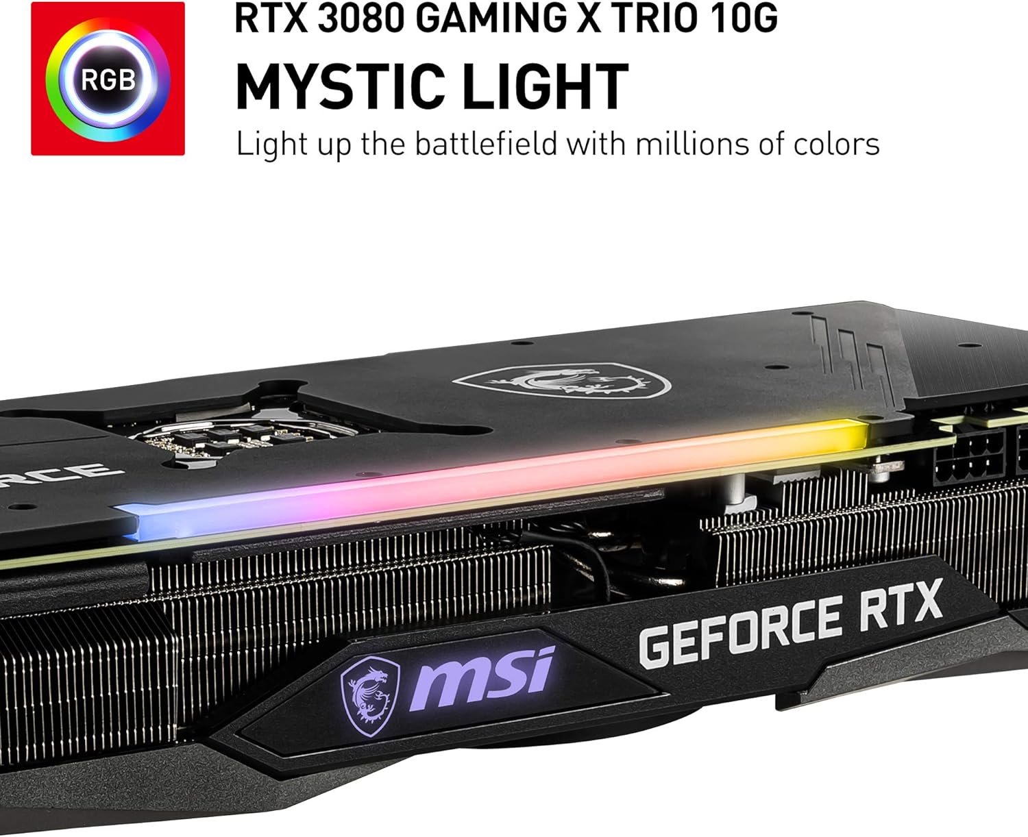 MSI RTX 3080: Enjoy ultra-fast 1.71 GHz Memory Clock Speed for smooth gameplay 0824142228302