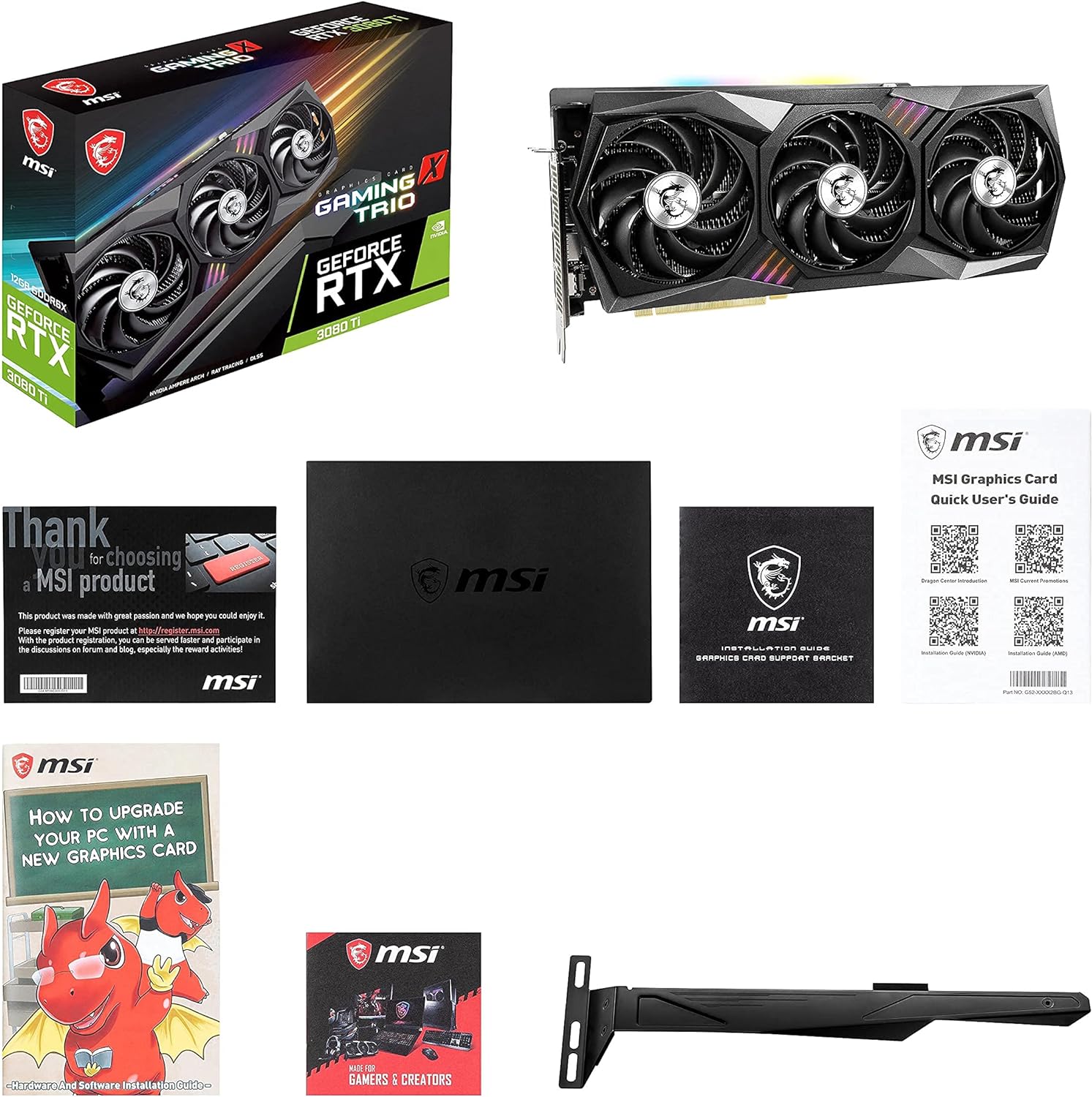 MSI GeForce RTX 3080 Ti - Superior graphics performance for demanding games. 0824142251188