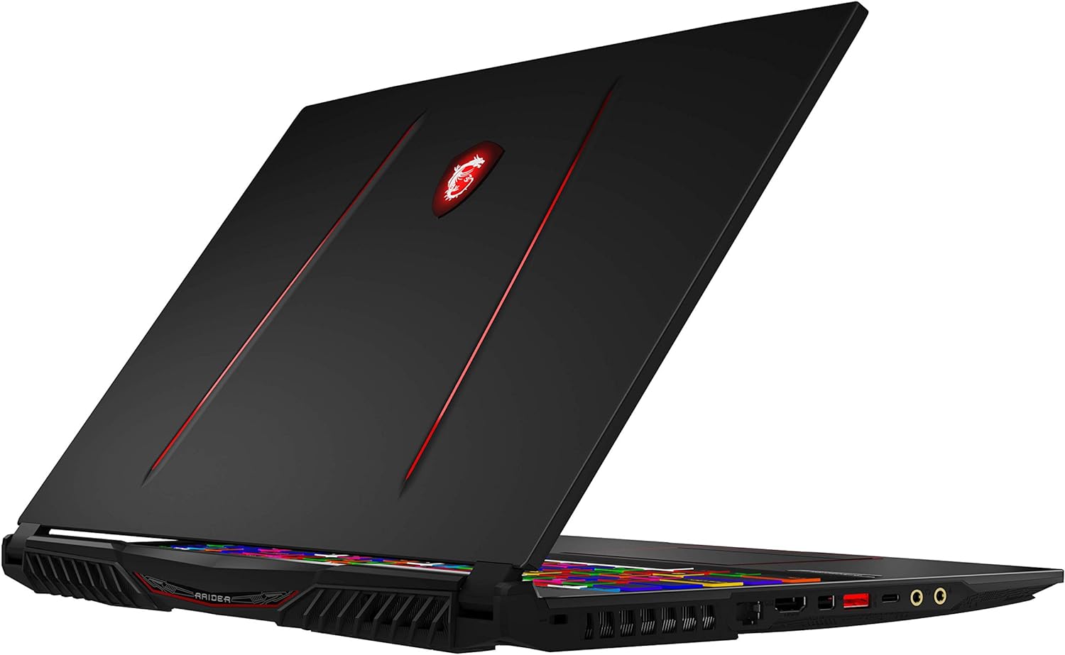 Portable MSI GE75 Raider laptop with 17.3 144Hz display, Intel Core i7, NVIDIA GeForce RTX 2070, 16GB RAM, 512GB SSD 0824142249376