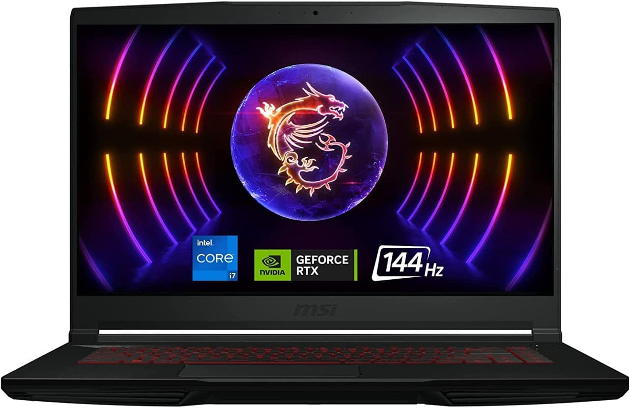 MSI GF63 Thin Gaming Laptop 15.6 Core i7-12650H 16GB RAM 512GB SSD NVIDIA GeForce RTX 4050 - Black 0850001902953