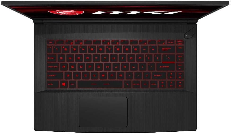 Powerful MSI GF65 Thin 10SDR Gaming Laptop in Black with NVIDIA GeForce GTX 1660 0824142220177