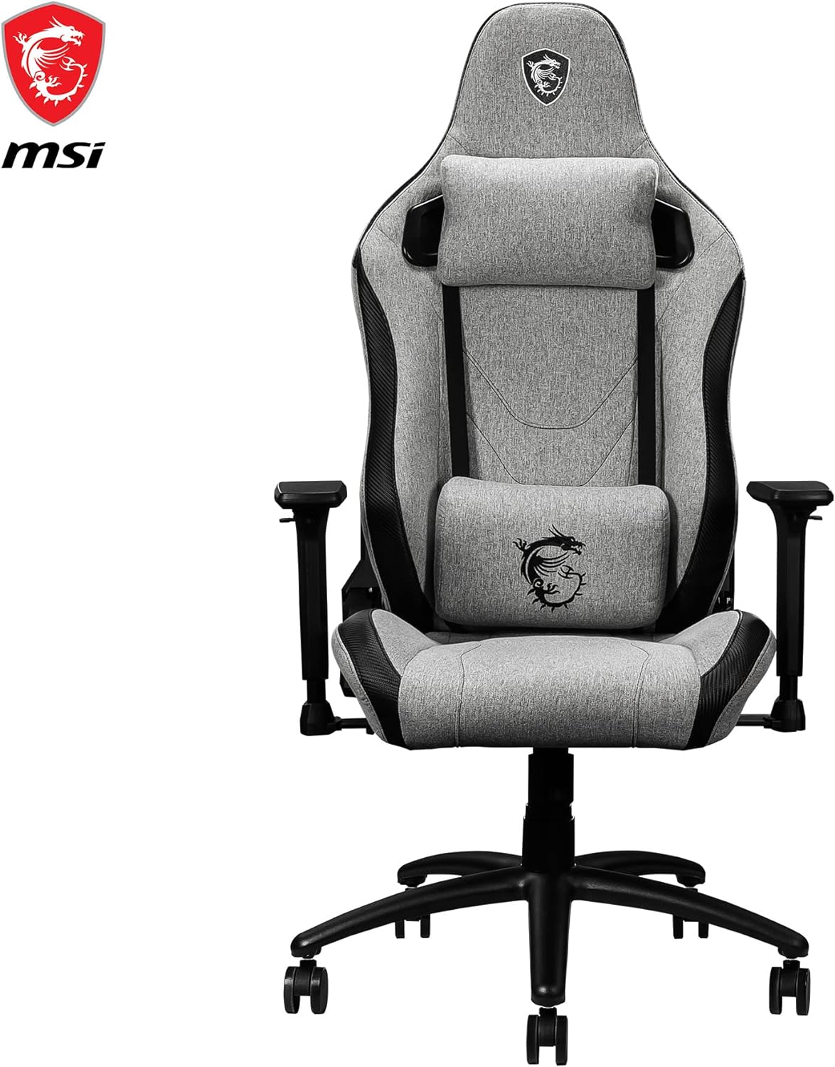 Grey Gaming Chair - High density integrated foam for long-lasting comfort. 4719072833305