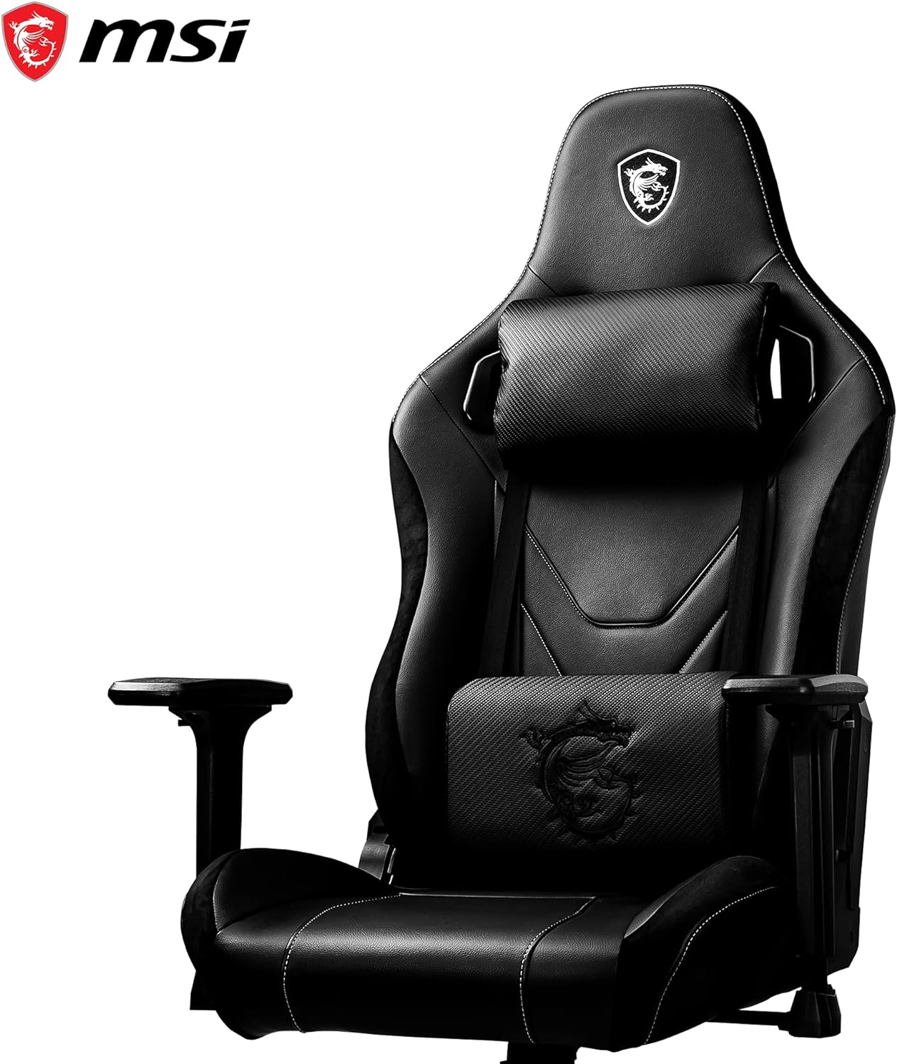 Comfortable MAG CH130 X Gaming Chair - Soft velvet trim, adjustable lumbar & neck cushions, suitable for long hours of use. 4719072795443