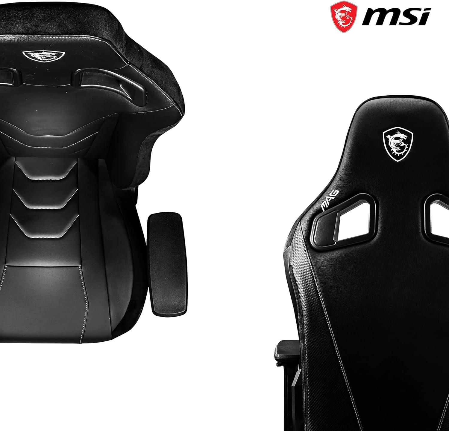 Ergonomic MAG CH130 X Gaming Chair - High-density foam, full recline up to 150 degrees, tailored for 165-185 cm height range. 4719072795443