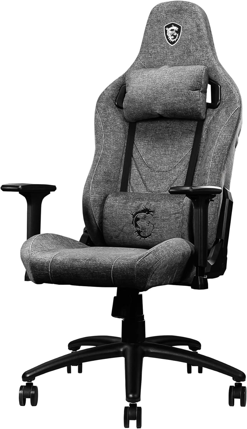 MSI MAG CH130I REPELTEK FABRIC Gaming Chair in Grey - Water and scratch-resistant fabric for pet-friendly comfort. 4719072838157