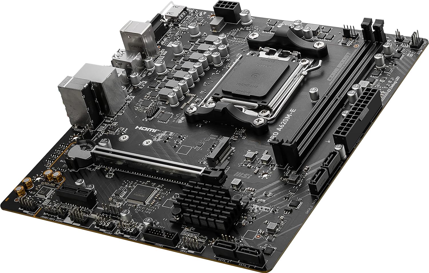 MSI PRO A620M-E ProSeries Motherboard - Advanced Memory Boost technology for pure data signals and compatibility. 0824142322406