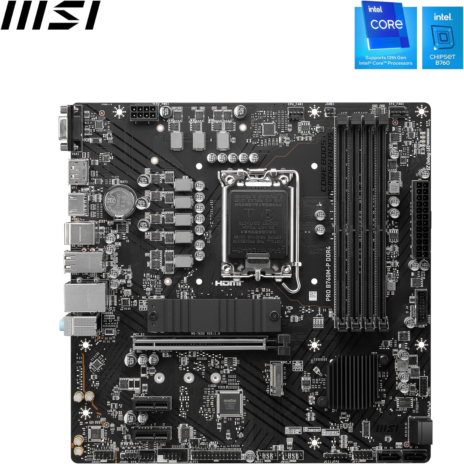 Micro-ATX Motherboard for Intel Processors - LGA 1700 Socket - Core Boost Technology 4711377030991