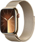 Apple Watch Series 9 - Gold Stainless Steel Case with Gold Milanese Loop 0195949023347