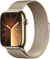 New Apple Watch Series 9 [GPS + Cellular 45mm] Smartwatch with Gold Stainless steel Case with Gold Milanese Loop - SKU: 0195949025778