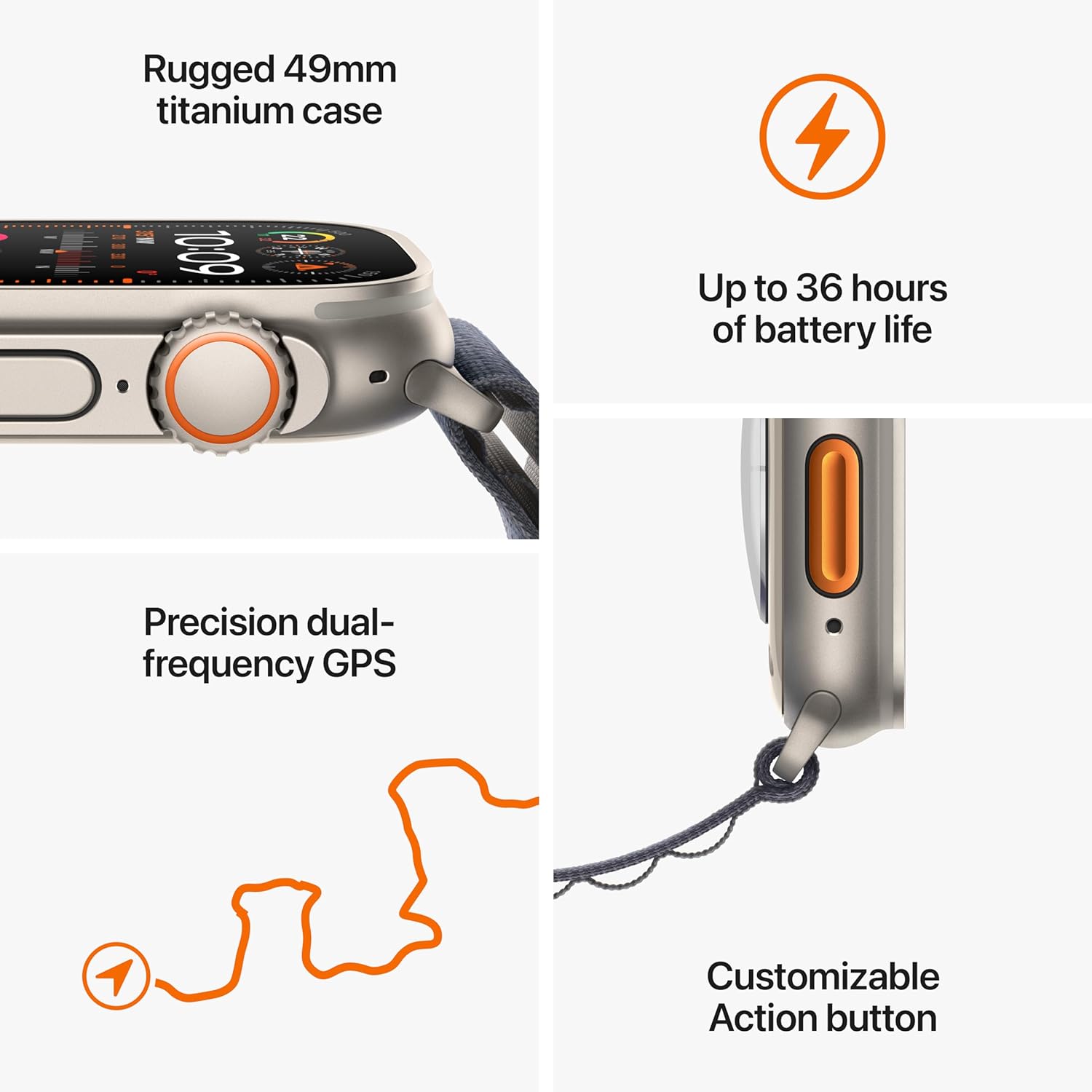 Apple Watch Ultra 2 - Advanced metrics for athletes - SKU: 0194253826637