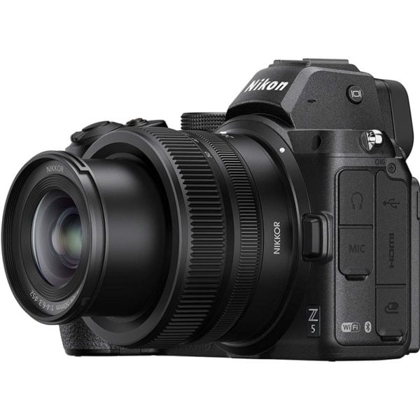 Nikon Z5 Digital Camera Black with 24-50MM Lens - Wide ISO range up to 51200 for low-light conditions.