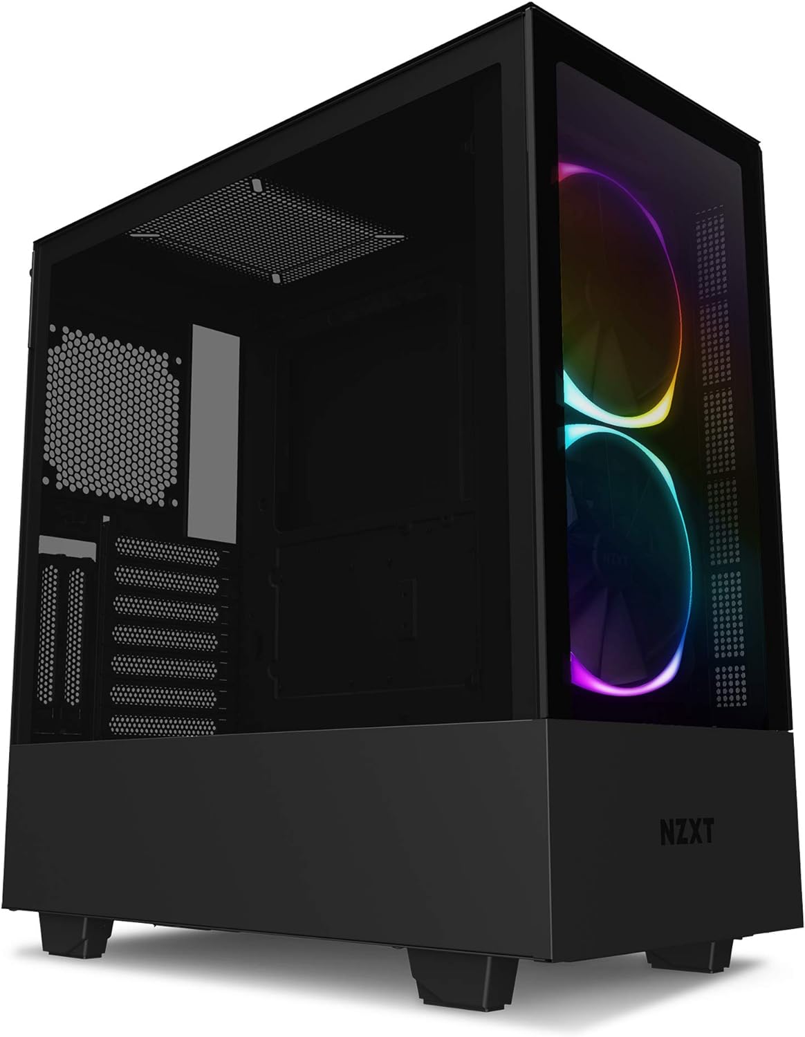 Sleek NZXT H510 Elite Mid-Tower ATX Case with Dual-Tempered Glass in Black 5060301699247