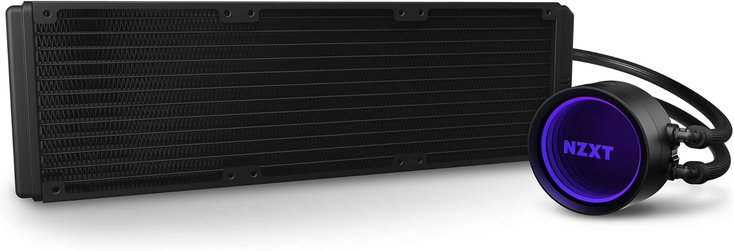 NZXT Kraken X73 360mm cooler with Aer P radiator fans for silent and powerful cooling 5060301695454