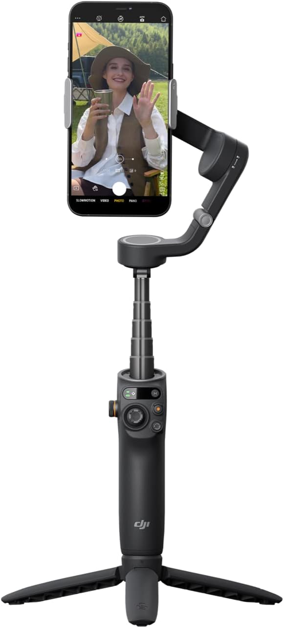 DJI Osmo Mobile 6 Smartphone Gimbal Stabilizer - Capture smooth cinematic footage with 3-axis stabilization. 6941565939005