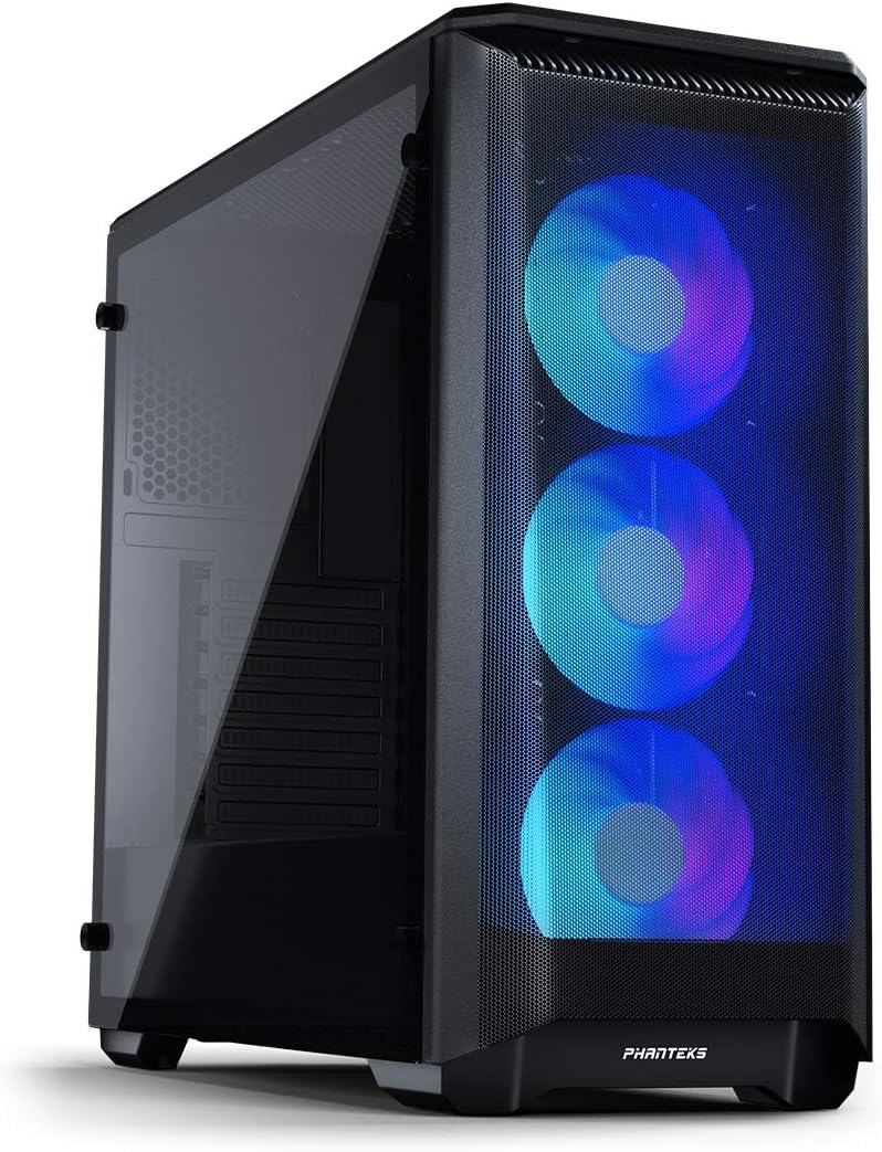 Phanteks Eclipse P400A Digital ATX Mid-tower in Black with Mesh Front Panel and Tempered Glass 0886523301646