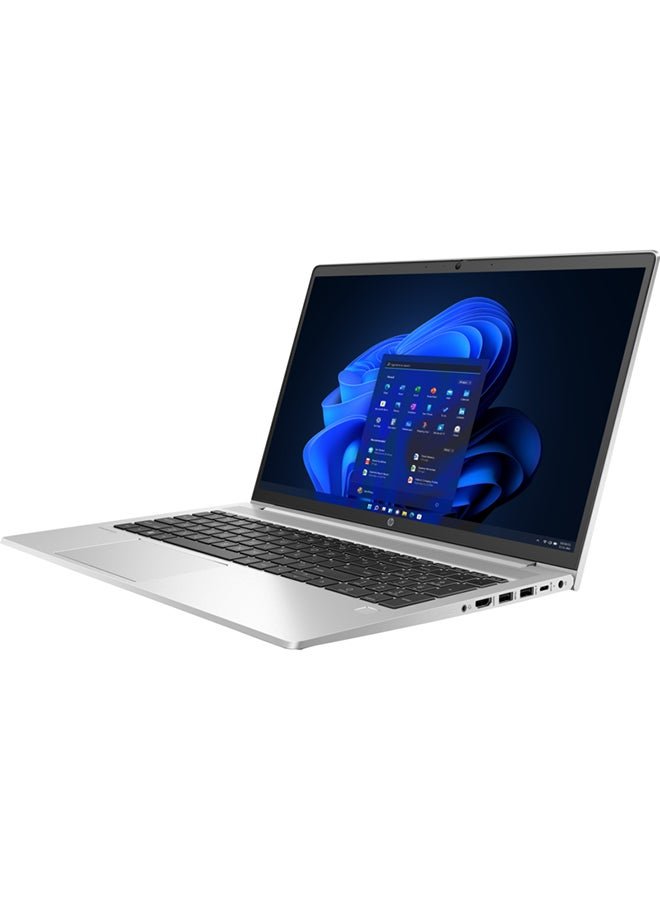 ProBook 450 G9 Laptop With 15.6 - Inch HD Display, Core i7 - 1255U Processor/16GB RAM/512GB SSD/Intel Iris XE Graphics/Windows 11 English/Arabic Silver - 512GB SSD - 15.6 - inch - Intel Iris Xe