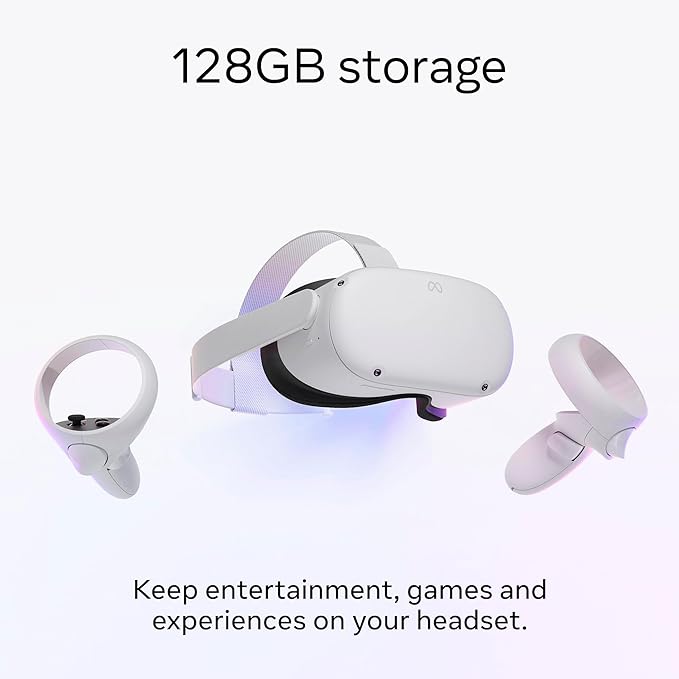 Oculus Quest 2 - White, 899-00187-02: Enjoy fast gameplay and immersive graphics in VR universes. 0815820022695