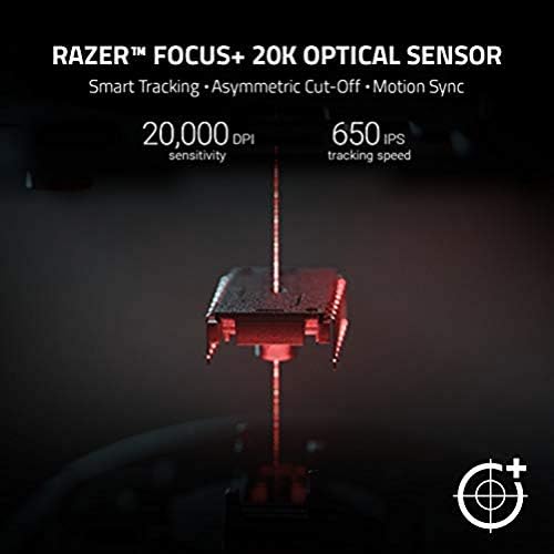 Razer DeathAdder V2 - Precision tracking with 20,000 DPI Razer Focus+ optical sensor. 8886419332855