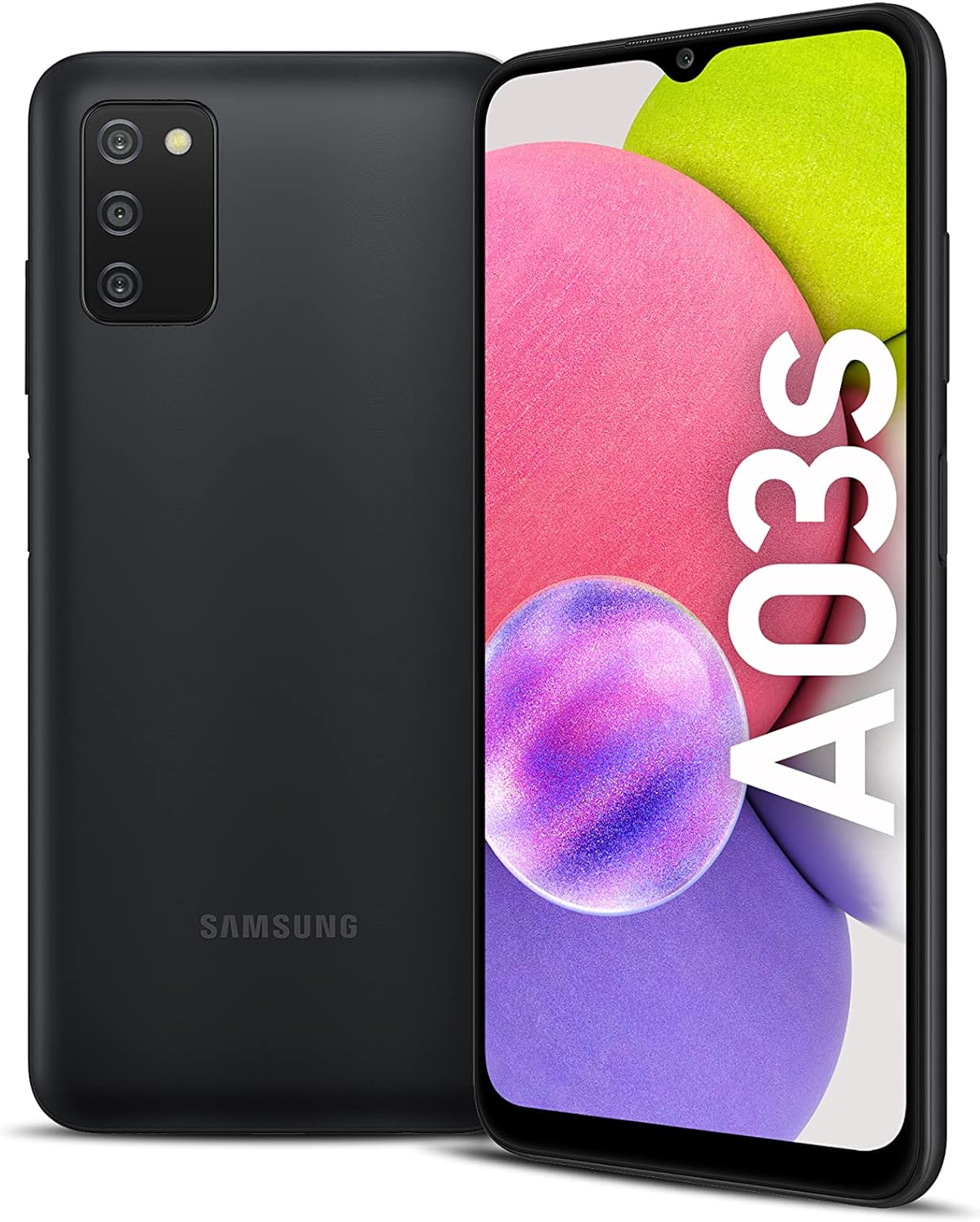 Samsung Galaxy A03s LTE Dual SIM Smartphone, 32GB Storage and 3GB RAM, Black - Sleek design with powerful performance 8806092709812