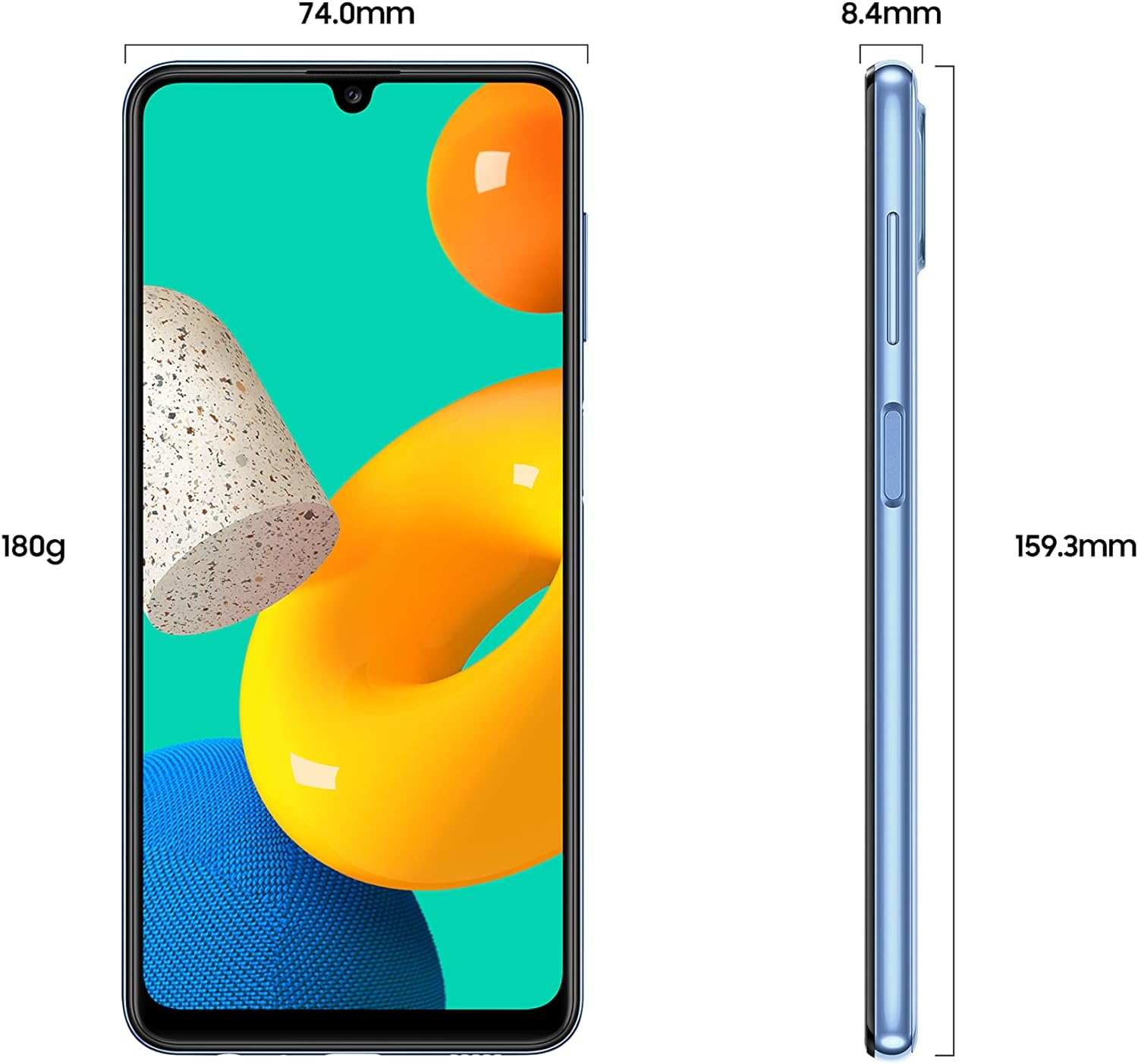 Samsung Galaxy M32 Lte Dual Sim - Rear quad camera setup: 64MP main, 8MP ultrawide, 2MP depth, 2MP macro for stunning shots. 8806092646469