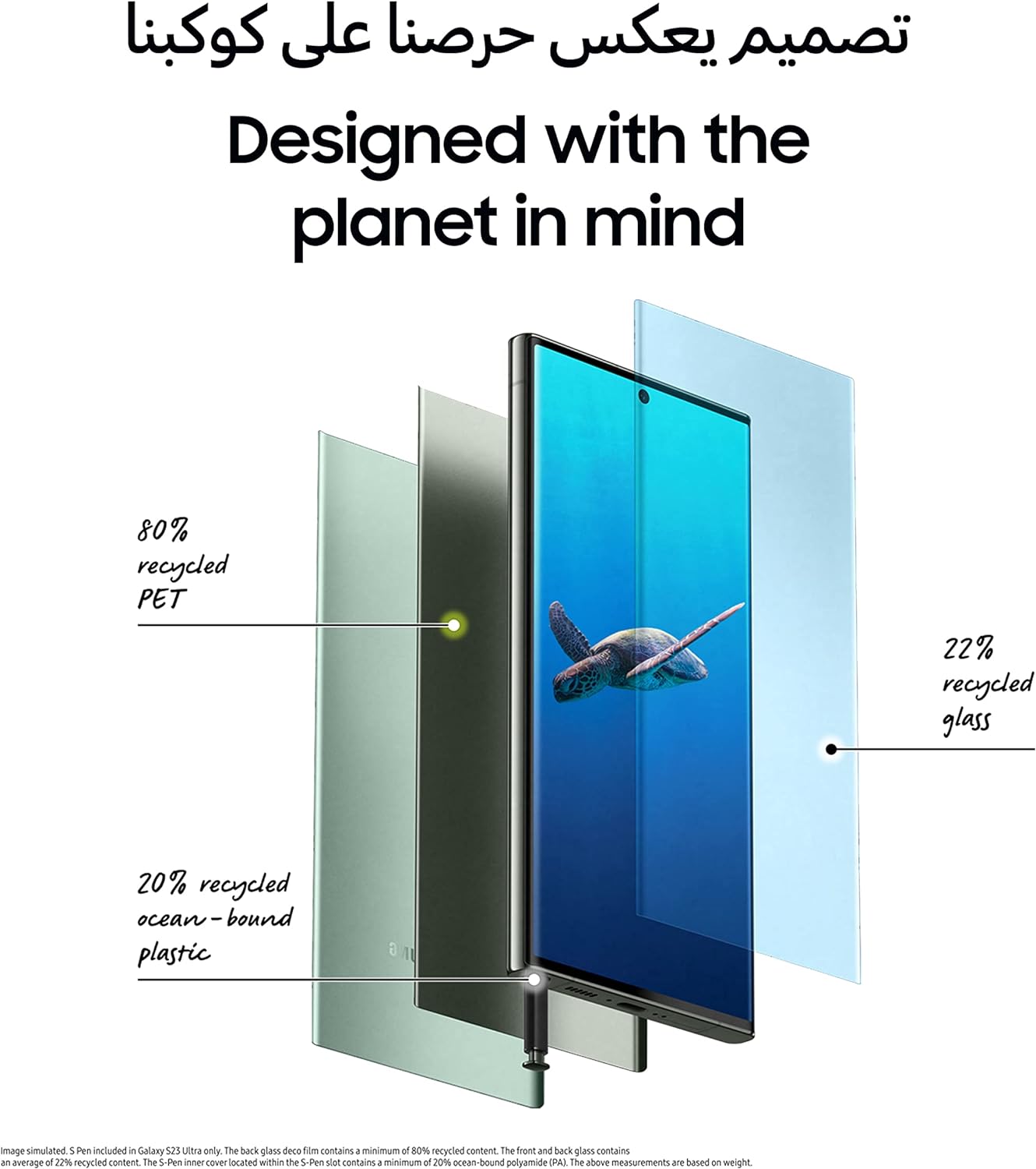 Samsung Galaxy S23 Ultra 1TB Green 5G Mobile Phone - S Pen functionality, exceptional camera quality, and powerful chip for smooth operation. 8806094855906