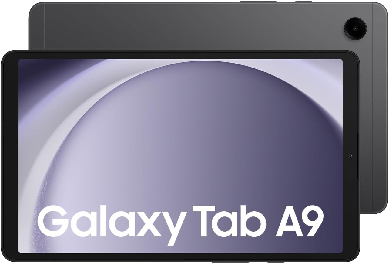 Samsung Galaxy Tab A9 LTE Android Tablet in Graphite - Stylish design with a sleek metal body. 8806095272672