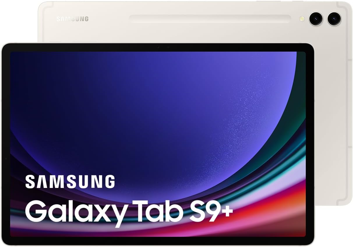 Samsung Galaxy Tab S9+ 5G Android Tablet with Dynamic AMOLED 2X Display, 12GB RAM, and 256GB Storage - Beige 8806095117744