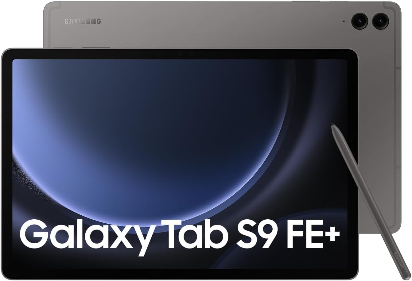 Samsung Galaxy Tab S9 FE+ 12.4 Gray Tablet - Vibrant design for creative possibilities and entertainment. 8806095159386