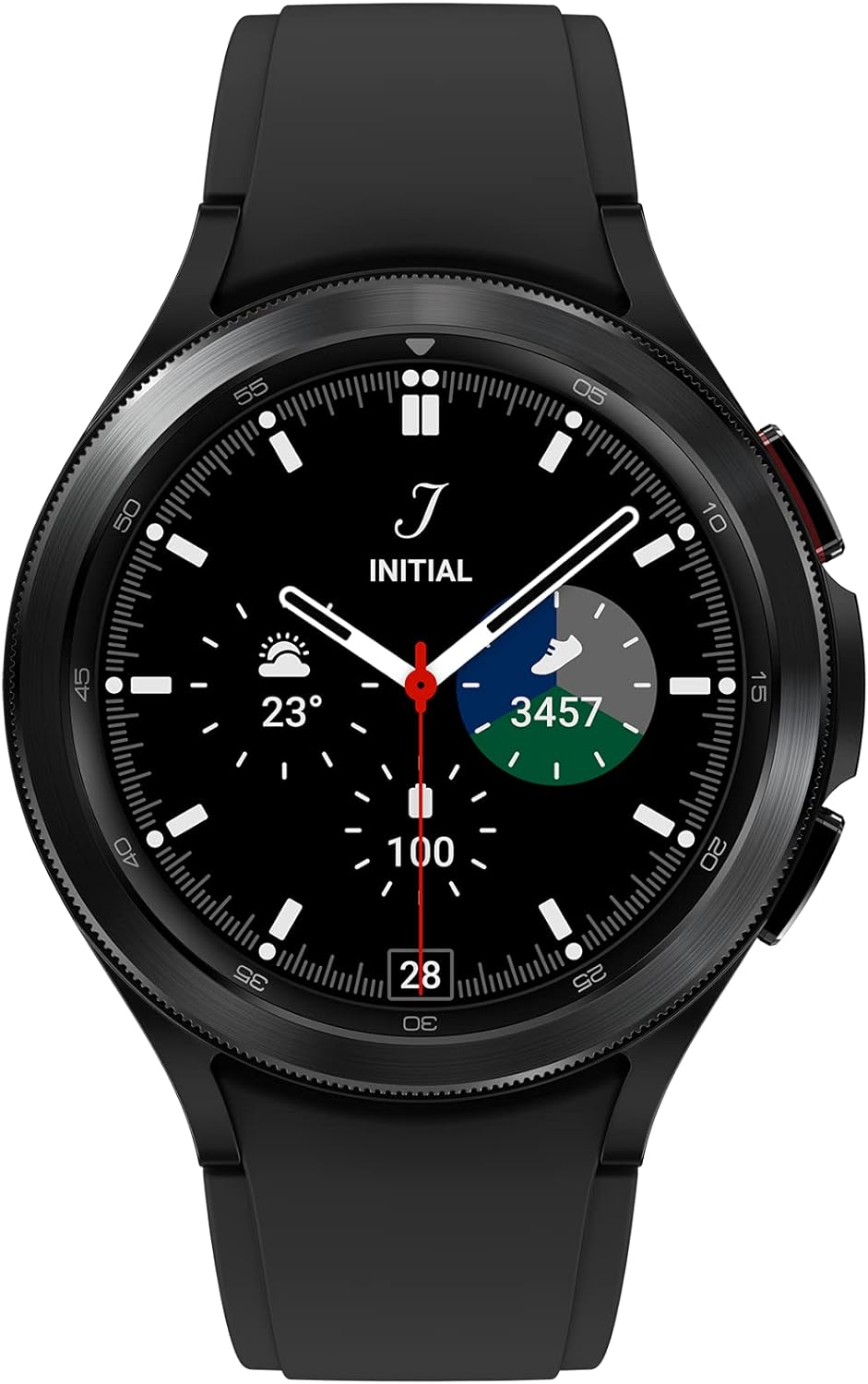 Samsung Galaxy Watch4 Classic 46Mm Bluetooth Smartwatch in Black - Track body composition, health stats, sleep, and fitness levels effortlessly. 8806092519442