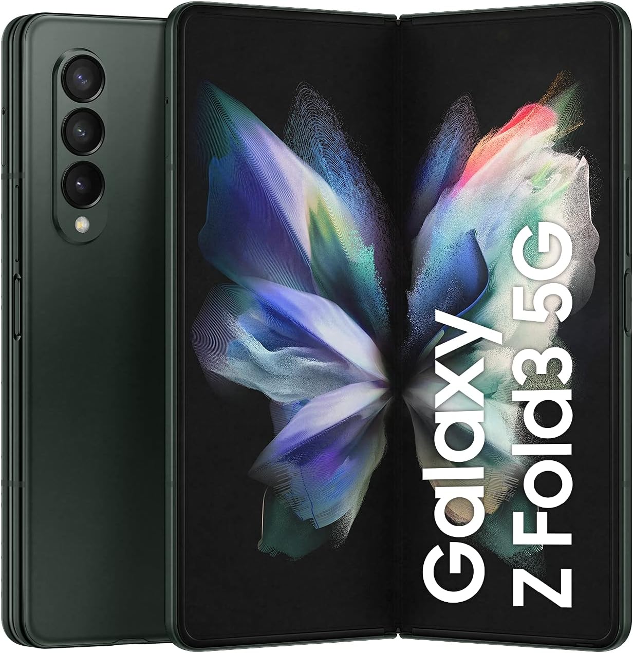 SAMSUNG Galaxy Z Fold3 5G in Phantom Green - Shape of tomorrow’s design, now more portable and durable. 8806092562462